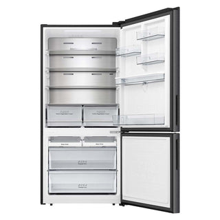 *Brand New* Hisense 500L PureFlat Bottom Mount Refrigerator with Non-plumbed Water Dispenser Dark Stainless Steel HRBM500TBW [3 Years Warranty]