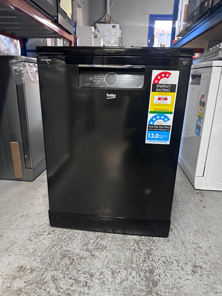 *Current Model* Beko BDFB1630B 16 Place Setting Freestanding Dishwasher (Glossy Black) [Factory Second]