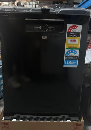 *Current Model* Beko BDFB1630B 16 Place Setting Freestanding Dishwasher (Glossy Black) [Factory Second]