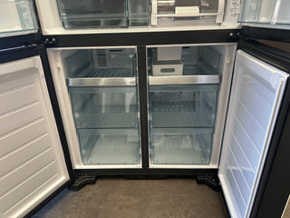 *Current Model* Hitachi 638L RWB640VT0XMGW Fridge with Non-Plumbed Ice Maker - Glass Matte White [Factory Second]